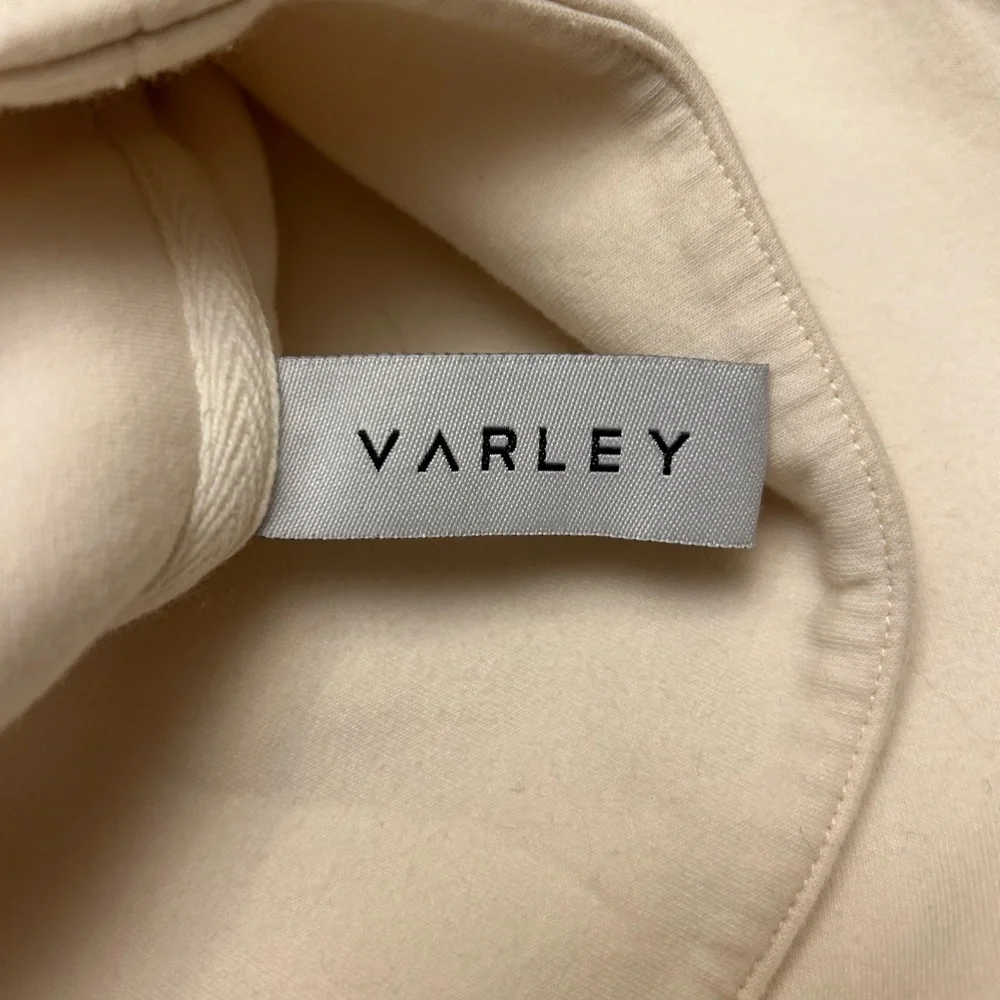 Varley Cream Drawstring Funnel Neck Pullover - Picture 12 of 16